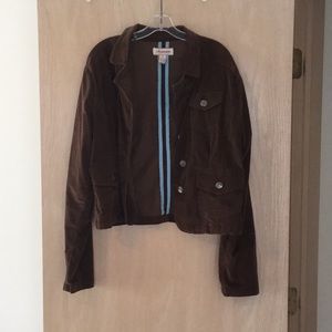 Aeropostale velvet brown jacket